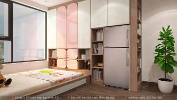 Thiết kế nội thất phòng ngủ Chung cư ECO Green Nguyễn Xiển