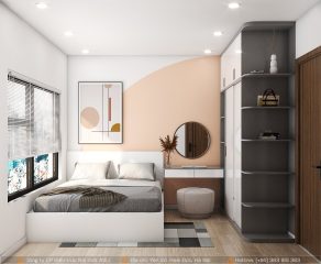 Nội thất phòng ngủ chung cư đơn giản