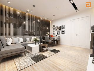 Thiết kế nội thất căn hộ chung cư 100m2 hiện đại