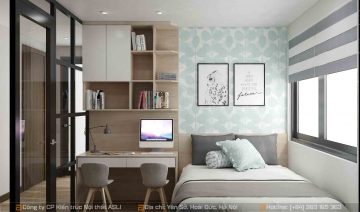 Thiết kế nội thất phòng ngủ chung cư cho con